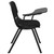 Flash Furniture RUT-EO1-01-PAD-RTAB-GG Black Flip-Up Right Handed Plastic Tablet Arm Upholstered Seat and Back Hercules Series Ergonomic Shell Chair