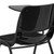 Flash Furniture RUT-EO1-01-PAD-RTAB-GG Black Flip-Up Right Handed Plastic Tablet Arm Upholstered Seat and Back Hercules Series Ergonomic Shell Chair