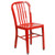 Flash Furniture CH-51090TH-2-18VRT-RED-GG 30" Dia. x 29 1/2" H Red Metal Round Table and 2 Chair Set
