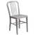 Flash Furniture CH-61200-18-SIL-GG Vertical Slat Back For Indoor/Outdoor Commercial and Residential Use Silver Chair