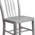 Flash Furniture CH-61200-18-SIL-GG Vertical Slat Back For Indoor/Outdoor Commercial and Residential Use Silver Chair