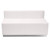 Flash Furniture ZB-803-760-SET-WH-GG White LeatherSoft with Brushed Stainless Steel Base Modular Hercules Alon Series Reception Configuration