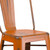 Flash Furniture ET-3534-30-OR-GG Orange Galvanized Steel Drain Holes In Seat Bar Stool