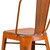 Flash Furniture ET-3534-30-OR-GG Orange Galvanized Steel Drain Holes In Seat Bar Stool