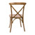Flash Furniture X-BACK-DNAT Dark Natural Bent X Back Elmwood Side Chair