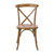 Flash Furniture X-BACK-DNAT Dark Natural Bent X Back Elmwood Side Chair
