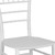 Flash Furniture LE-WHITE-M-GG White Resin Ladder Back Hercules Premium Series Stacking Chiavari Chair
