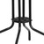 Flash Furniture TLH-073R-GY-GG Dark Gray Rattan Edge Metal Base Powder Coat Finish With Tempered Glass Top Square Patio Table