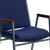 Flash Furniture XU-60154-NVY-GG Navy Blue Patterned Polyester Upholstered Hercules Series Heavy Duty Stacking Chair
