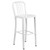 Flash Furniture CH-51090BH-4-30VRT-WH-GG 30" Dia. x 41" H White Metal Round Bar Height Table and 4 Bar Stool Set
