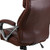 Flash Furniture GO-2092M-1-BN-GG Brown Bonded Leather Padded Arms High Back Design Hercules Series Big & Tall Executive Swivel Office Chair
