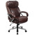 Flash Furniture GO-2092M-1-BN-GG Brown Bonded Leather Padded Arms High Back Design Hercules Series Big & Tall Executive Swivel Office Chair