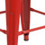 Flash Furniture CH-31320-24-RED-GG Red Galvanized Steel Counter Height Backless Bar Stool