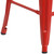 Flash Furniture CH-31320-24-RED-GG Red Galvanized Steel Counter Height Backless Bar Stool