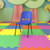 Flash Furniture RUT-16-NVY-BLACK-GG Blue Plastic Vented Back Hercules Series Student Shell Stacking Chair