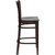 Flash Furniture XU-DGW0008BARVRT-WAL-GG Walnut Finish Seat With Slat Back Walnut Finish Beechwood Frame Hercules Series Restaurant Bar Stool
