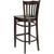 Flash Furniture XU-DGW0008BARVRT-WAL-GG Walnut Finish Seat With Slat Back Walnut Finish Beechwood Frame Hercules Series Restaurant Bar Stool