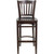 Flash Furniture XU-DGW0008BARVRT-WAL-GG Walnut Finish Seat With Slat Back Walnut Finish Beechwood Frame Hercules Series Restaurant Bar Stool