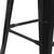 Flash Furniture CH-31320-30-BK-WD-GG Black Textured Wood Seat With Galvanized Steel Backless Bar Stool