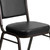 Flash Furniture FD-C01-GOLDVEIN-BK-VY-GG Black Vinyl Upholstered Gold Vein Powder Coated Frame Finish Hercules Series Stacking Banquet Chair