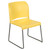 Flash Furniture RUT-238A-YL-GG Yellow Metal Frame Polypropylene Seat and Back Hercules Series Reception Chair