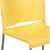 Flash Furniture RUT-238A-YL-GG Yellow Metal Frame Polypropylene Seat and Back Hercules Series Reception Chair