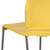 Flash Furniture RUT-238A-YL-GG Yellow Metal Frame Polypropylene Seat and Back Hercules Series Reception Chair