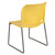 Flash Furniture RUT-238A-YL-GG Yellow Metal Frame Polypropylene Seat and Back Hercules Series Reception Chair