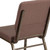 Flash Furniture FD-CH02185-GV-BNDOT-GG Brown 19.25" Width Gold Vein Frame Finish Hercules Series Stacking Church Chair