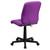 Flash Furniture GO-1691-1-PUR-GG Purple Vinyl Armless Mid Back Design Swivel Task Chair