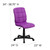 Flash Furniture GO-1691-1-PUR-GG Purple Vinyl Armless Mid Back Design Swivel Task Chair