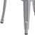 Flash Furniture CH-31320-30-SIL-GG Silver Galvanized Steel Drain Hole In Seat Backless Bar Stool