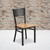 Flash Furniture XU-DG-60115-GRD-NATW-GG Metal Back .62" Natural Finish Plywood Seat Hercules Series Restaurant Chair