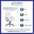 Flash Furniture GO-2236M-WH-GG White Bonded Leather Padded Arms Mid Back Design Executive Swivel Office Chair