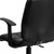Flash Furniture GO-1691-1-BK-A-GG Black Vinyl Nylon Arms Mid Back Design Swivel Task Chair
