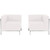 Flash Furniture ZB-IMAG-SET10-WH-GG White LeatherSoft Upholstery Seat and Back Hercules Imagination Series Corner Chair