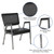Flash Furniture XU-DG-60443-670-2-BV-GG Black Vinyl Upholstered Hercules Series Bariatric Stacking Chair