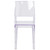 Flash Furniture FH-121-APC-GG Transparent Crystal Molded Polycarbonate Plain Back Phantom Series Stacking Side Chair