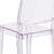 Flash Furniture FH-121-APC-GG Transparent Crystal Molded Polycarbonate Plain Back Phantom Series Stacking Side Chair