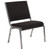 Flash Furniture XU-DG-60442-660-1-BK-GG Black 1500 Lb. Weight Capacity Silver Vein Frame Finish Hercules Series Bariatric Stacking Chair