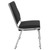 Flash Furniture XU-DG-60442-660-1-BK-GG Black 1500 Lb. Weight Capacity Silver Vein Frame Finish Hercules Series Bariatric Stacking Chair