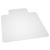 Flash Furniture MAT-131858-GG 36" W x 48" D x 2/25" H Clear Vinyl Straight Edge Chair Mat