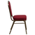 Flash Furniture FD-C01-GOLDVEIN-3169-GG Burgundy Fabric Upholstered Gold Vein Powder Coated Frame Finish Hercules Series Stacking Banquet Chair