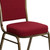 Flash Furniture FD-C01-GOLDVEIN-3169-GG Burgundy Fabric Upholstered Gold Vein Powder Coated Frame Finish Hercules Series Stacking Banquet Chair