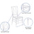 Flash Furniture BH-H007-CRYSTAL-GG Polycarbonate For Indoor/Outdoor Commercial Use Stacks up to 10 Chairs High Flash Elegance Stacking Chiavari Chair