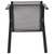 Flash Furniture 4-JJ-303C-G-GG Gray Textilene Fabric Black Powder Coated Frame Finish Brazos Series Stacking Patio Chair - Set of 4