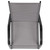 Flash Furniture 4-JJ-303C-G-GG Gray Textilene Fabric Black Powder Coated Frame Finish Brazos Series Stacking Patio Chair - Set of 4
