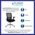 Flash Furniture GO-WY-85-8-GG Black Fabric Padded Arms Mid Back Design Hercules Series 24/7 Executive Swivel Office Chair