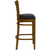 Flash Furniture XU-DGW0008BARVRT-CHY-BLKV-GG Black Vinyl Seat With Slat Back Cherry Finish Beechwood Frame Hercules Series Restaurant Bar Stool
