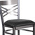 Flash Furniture XU-6F8B-CLR-BAR-BLKV-GG Black Vinyl Steel Frame With Clear Coat Finish Hercules Series Restaurant Bar Stool